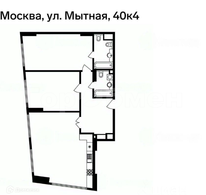 квартира г Москва ул Мытная 40к/4 Центральный административный округ фото 10