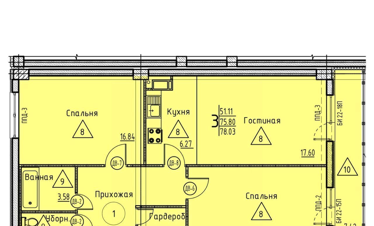 квартира г Пенза р-н Октябрьский ул Генерала Глазунова 11 фото 1