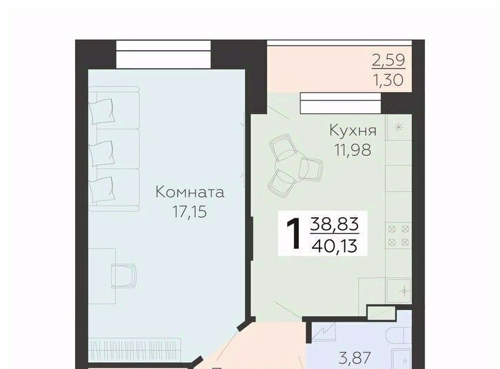 квартира г Воронеж р-н Коминтерновский ул Независимости 78к/4 фото 1