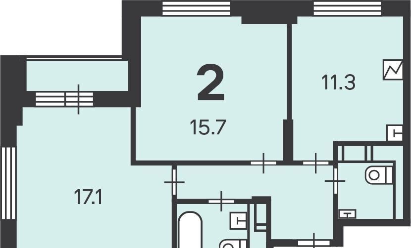 квартира г Москва метро Люблино ул Люблинская 111бк/2 фото 4