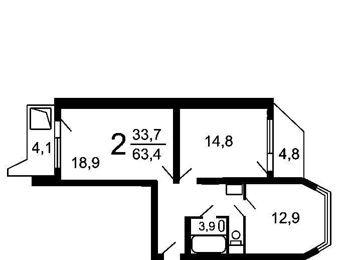 квартира г Москва метро Селигерская ш Коровинское 3к/2 фото 2