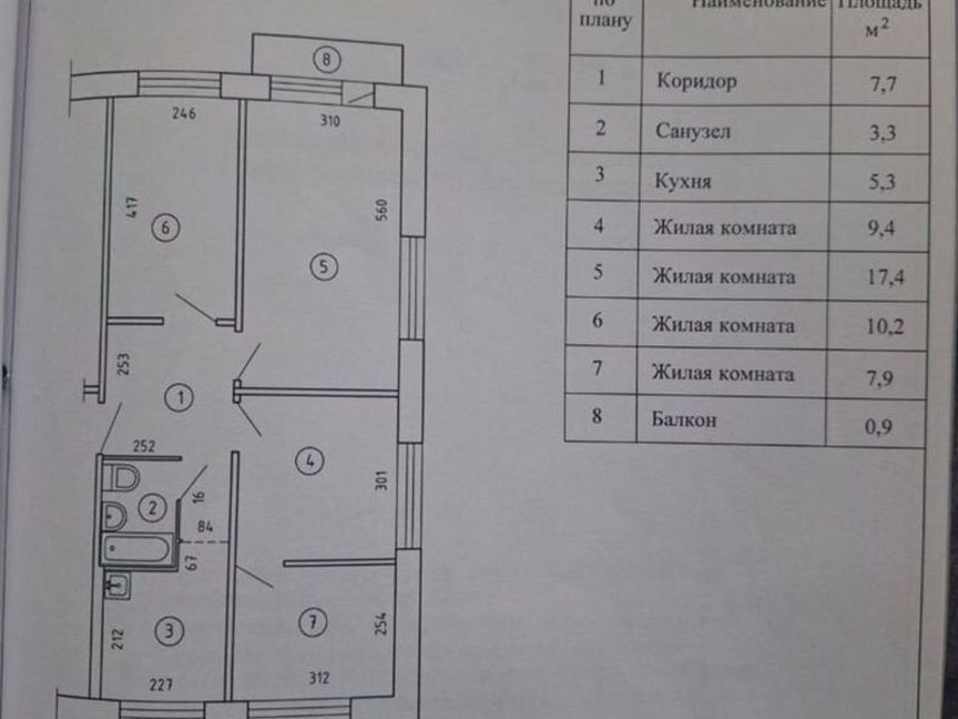 квартира г Северск ул Курчатова 32 фото 22