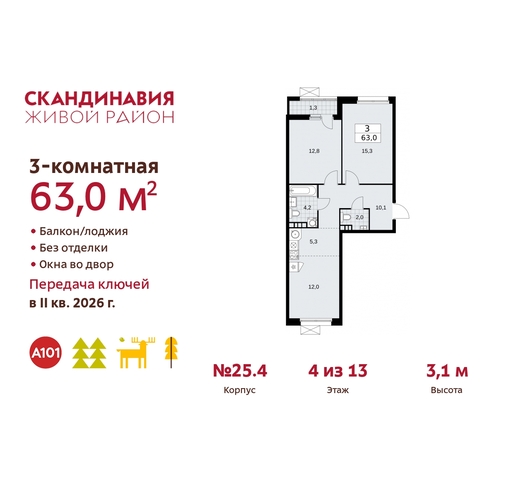 жилой район «Скандинавия» б-р Скандинавский 25/4 Сосенское, Бутово фото