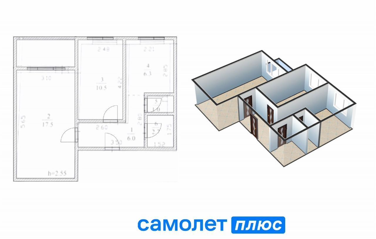 квартира г Кемерово р-н Заводский ул Тухачевского 45а фото 2