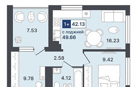 квартира г Тюмень р-н Ленинский Ново-Гилевский жилрайон фото 1