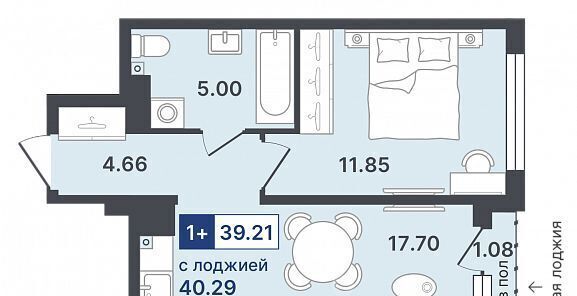 квартира г Тюмень р-н Ленинский Ново-Гилевский жилрайон фото 1