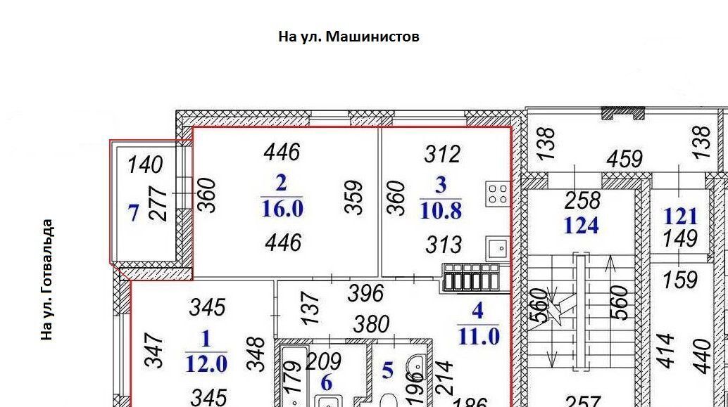 квартира г Екатеринбург Динамо ул Колмогорова 73к/4 фото 23