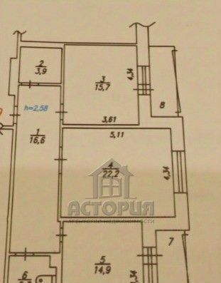 квартира г Красноярск р-н Советский ул Авиаторов 62 фото 1