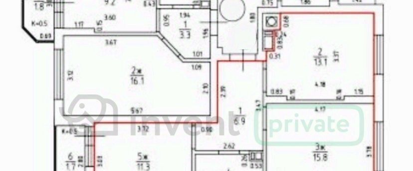 квартира г Калининград р-н Московский ул Тихорецкая 22в фото 15