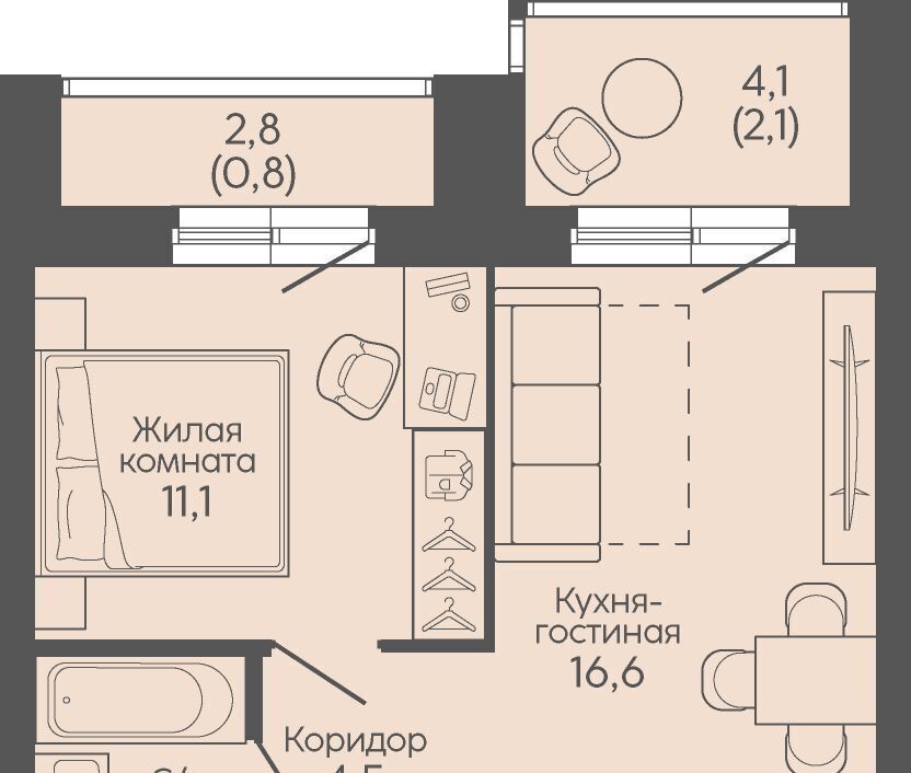 квартира г Волгоград р-н Дзержинский ЖК «Крылья» фото 1