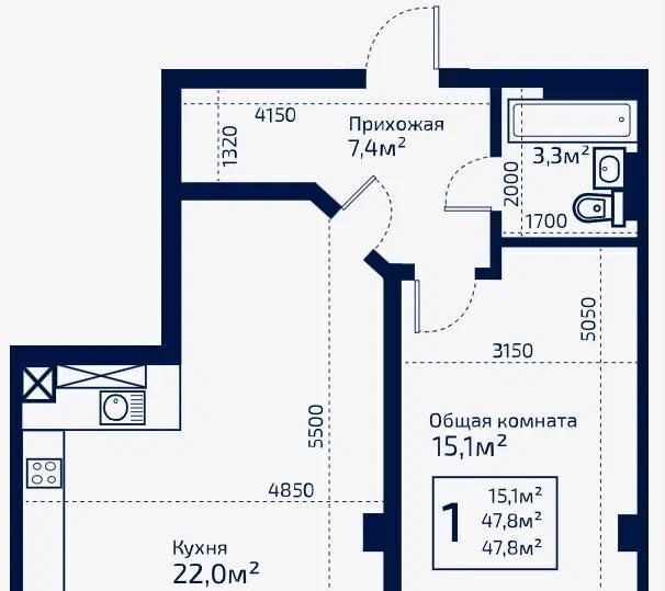 квартира р-н Симферопольский с Мирное ул 9 Мая 6 этап фото 1