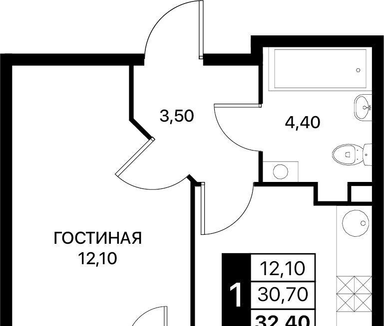 квартира г Ростов-на-Дону р-н Первомайский Смартполет жилой комплекс фото 1