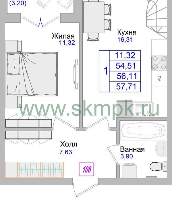 квартира р-н Светлогорский г Светлогорск пр-кт Калининградский 70е фото 3