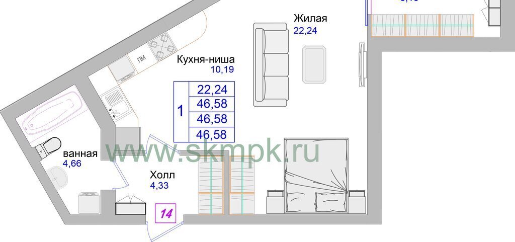 квартира р-н Светлогорский г Светлогорск пр-кт Калининградский 70е фото 3