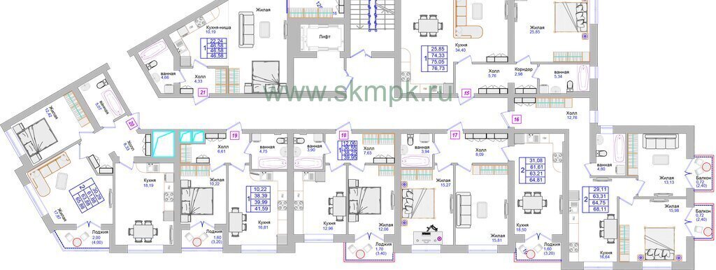 квартира р-н Светлогорский г Светлогорск пр-кт Калининградский 70е фото 7