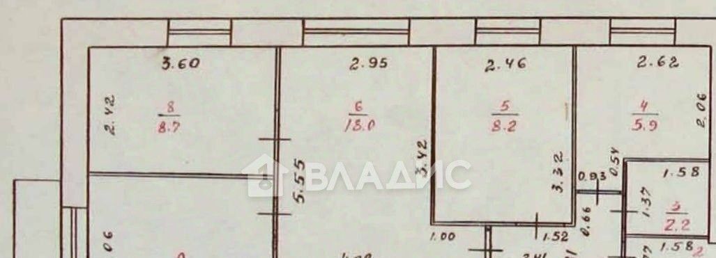 квартира г Смоленск р-н Ленинский ул Октябрьской Революции 36 фото 10