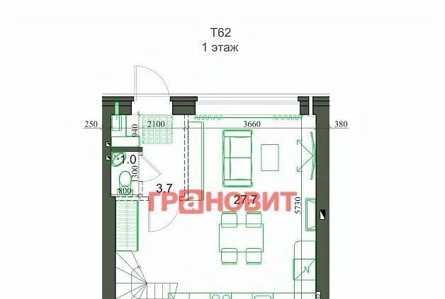 квартира р-н Новосибирский п Элитный р-н мкр Березки сельсовет, 173, Мичуринский фото 2