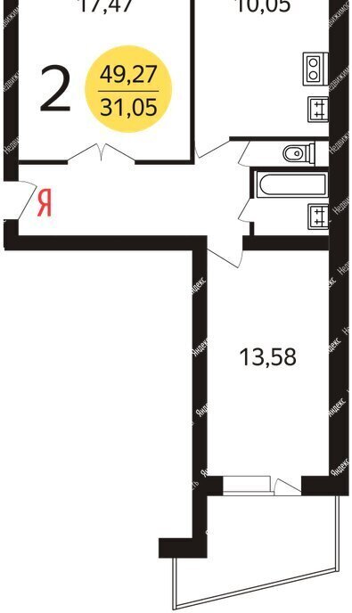 квартира г Москва метро Медведково проезд Студёный 26к/2 фото 9