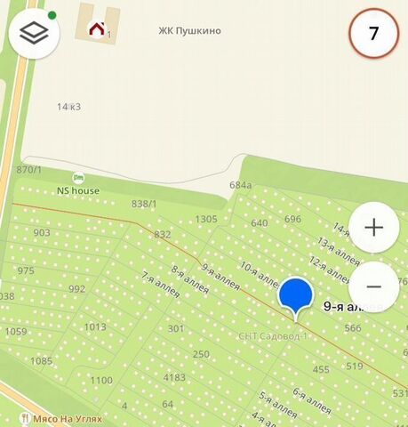 снт Садовод Пушкинское с/пос, аллея 9-я, 505, Омский район фото