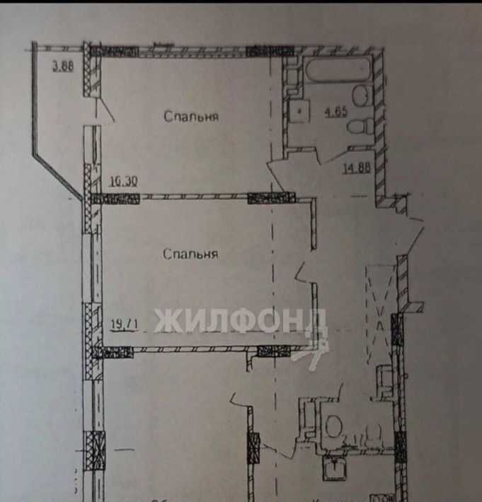 квартира г Новосибирск Золотая Нива ул Гурьевская 177/1 фото 22