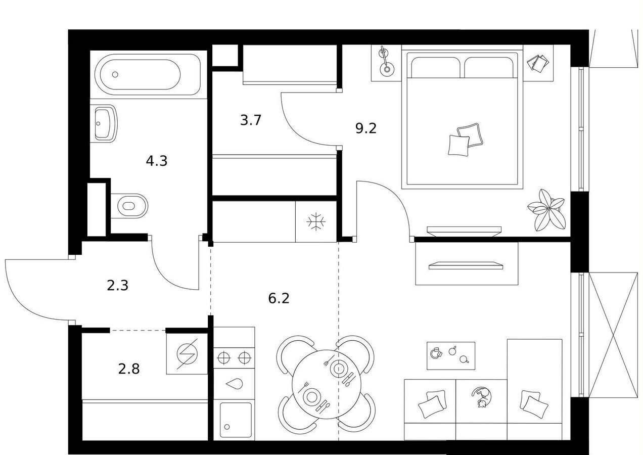 квартира г Москва метро Кантемировская б-р Кавказский з/у 51/3, корп. 3. 5 фото 1