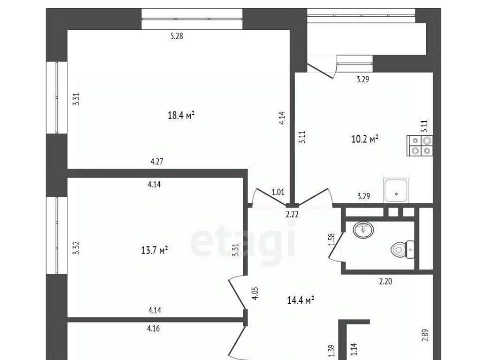 квартира г Москва метро Аминьевская ш Аминьевское 4 Дк 1 фото 2