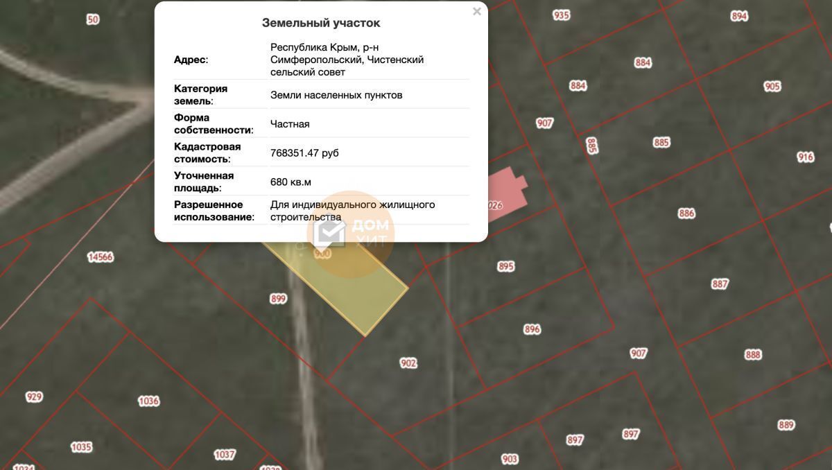 земля р-н Симферопольский с Левадки Чистенское сельское поселение, Чистенькая фото 1