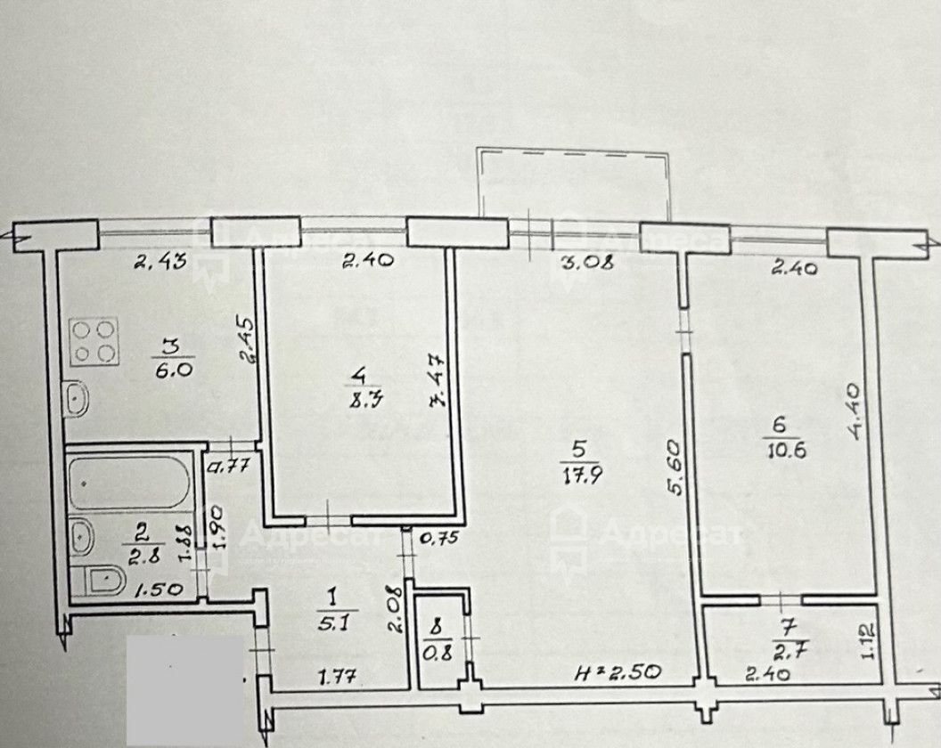 квартира г Волгоград р-н Кировский ул им. Кирова 140а фото 3