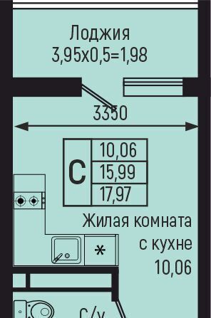 квартира р-н Туапсинский с Небуг Небугское сельское поселение, квартал Спортивный фото 1