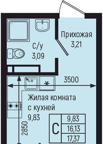 квартира р-н Туапсинский с Небуг Небугское сельское поселение, квартал Спортивный фото 1