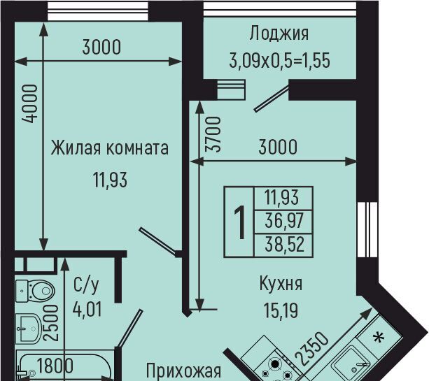 квартира р-н Туапсинский с Небуг Небугское сельское поселение, квартал Спортивный фото 1