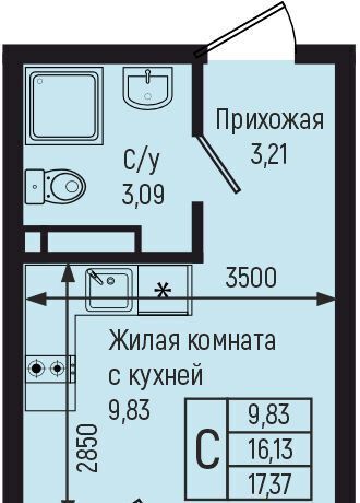 квартира р-н Туапсинский с Небуг Небугское сельское поселение, квартал Спортивный фото 1