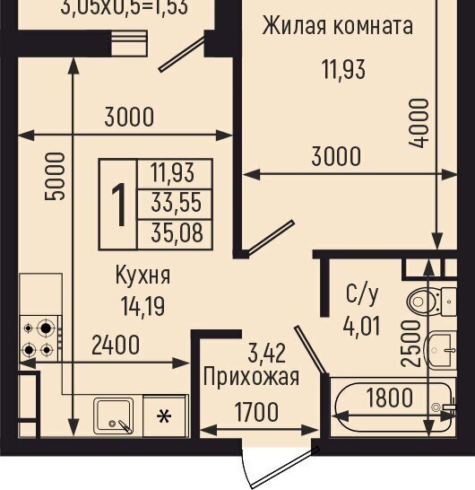 квартира р-н Туапсинский с Небуг квартал Спортивный фото 1