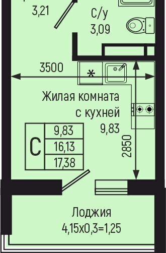 квартира р-н Туапсинский с Небуг квартал Спортивный фото 1