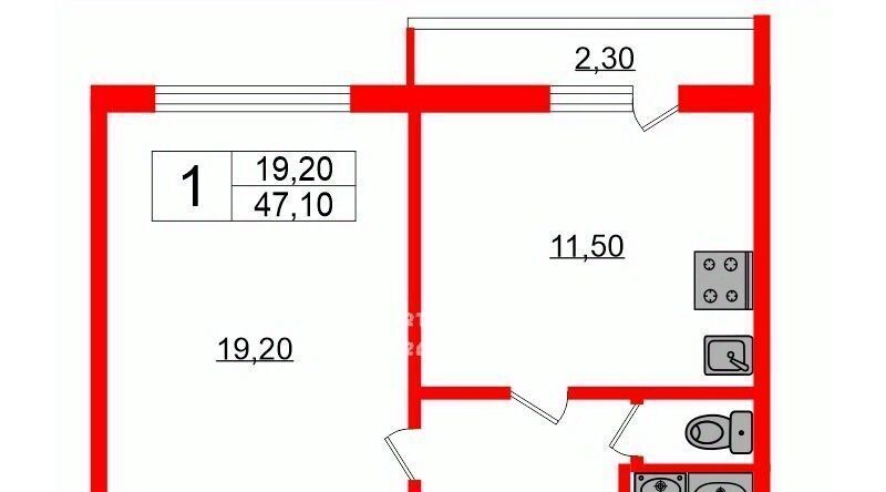 квартира г Санкт-Петербург метро Проспект Славы ул Бухарестская 118к/1 округ Александровский фото 2