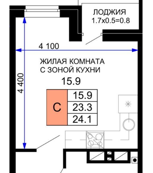 квартира г Краснодар р-н Прикубанский ул им. лётчика Позднякова 2к/23 ЖК «Дыхание» фото 1