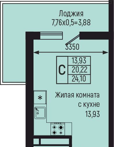 квартира р-н Туапсинский с Небуг ЖК «Botanica Hills» Небугское сельское поселение, квартал Спортивный фото 1