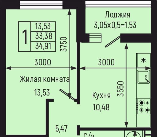 квартира р-н Туапсинский с Небуг ЖК «Botanica Hills» Небугское сельское поселение, квартал Спортивный фото 1