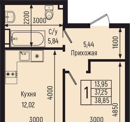 квартира р-н Туапсинский с Небуг фото 1