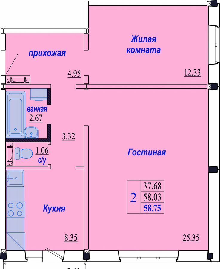 квартира г Новосибирск р-н Октябрьский Золотая Нива ул Плющихинская 9 фото 6