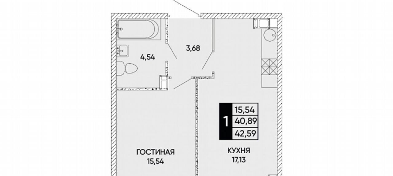 квартира г Ростов-на-Дону р-н Кировский ул Левобережная 6/1с 1 фото 1