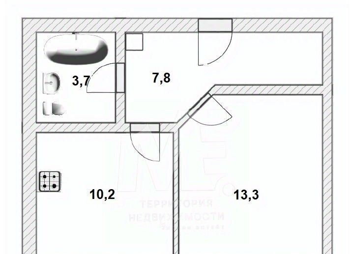 квартира г Калининград р-н Московский ул Генерала Толстикова 8 фото 2