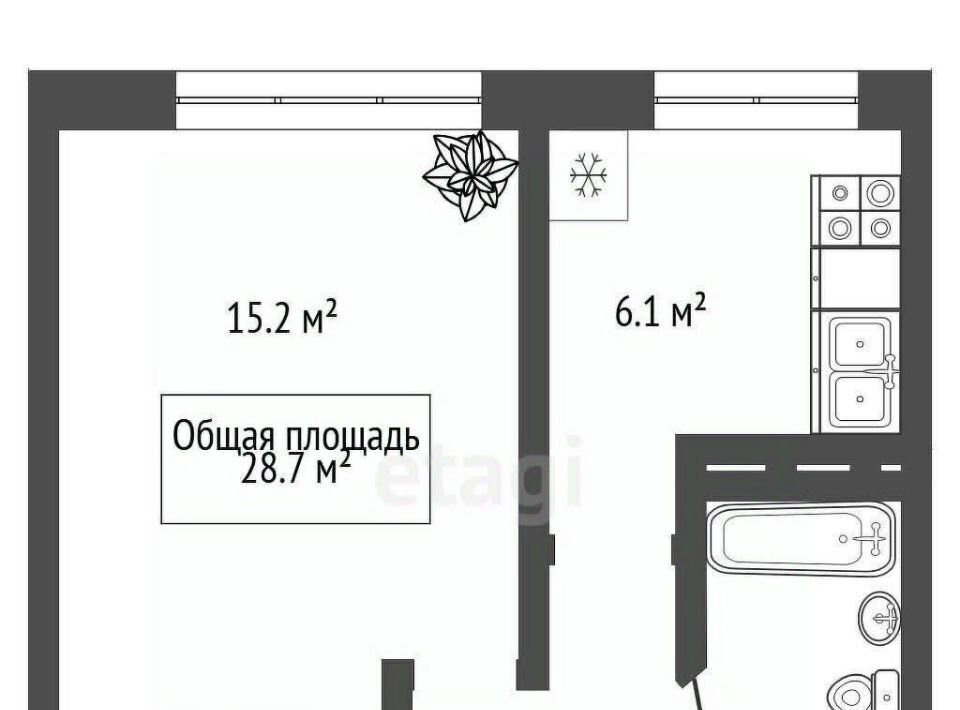 квартира г Новосибирск р-н Дзержинский Золотая Нива ул Куприна 30 фото 13