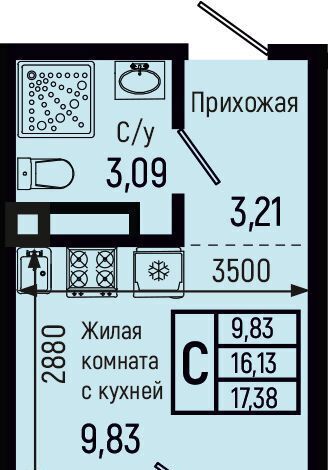 квартира р-н Туапсинский с Небуг Небугское сельское поселение, квартал Спортивный фото 1