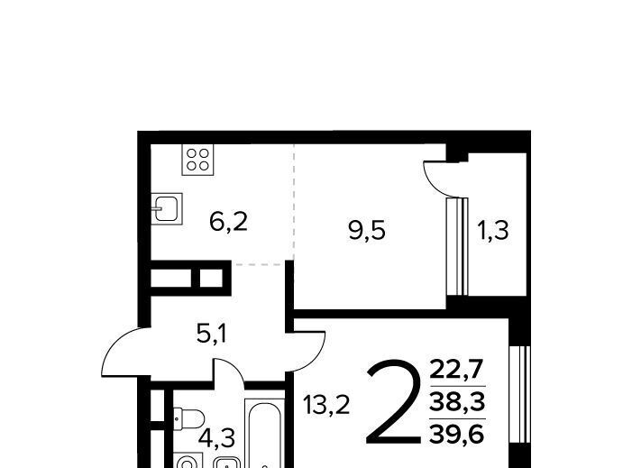 квартира г Москва Десна, № 61 кв-л фото 1