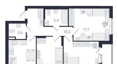 квартира г Екатеринбург Ботаническая ул 8 Марта 204д фото 25