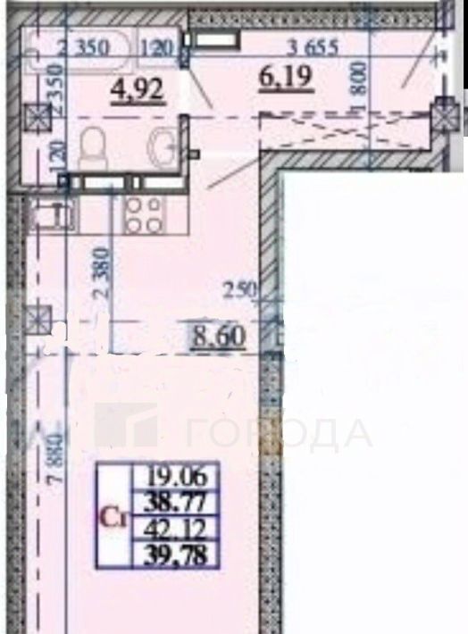 квартира г Новосибирск Гагаринская ул Дуси Ковальчук 238 фото 5