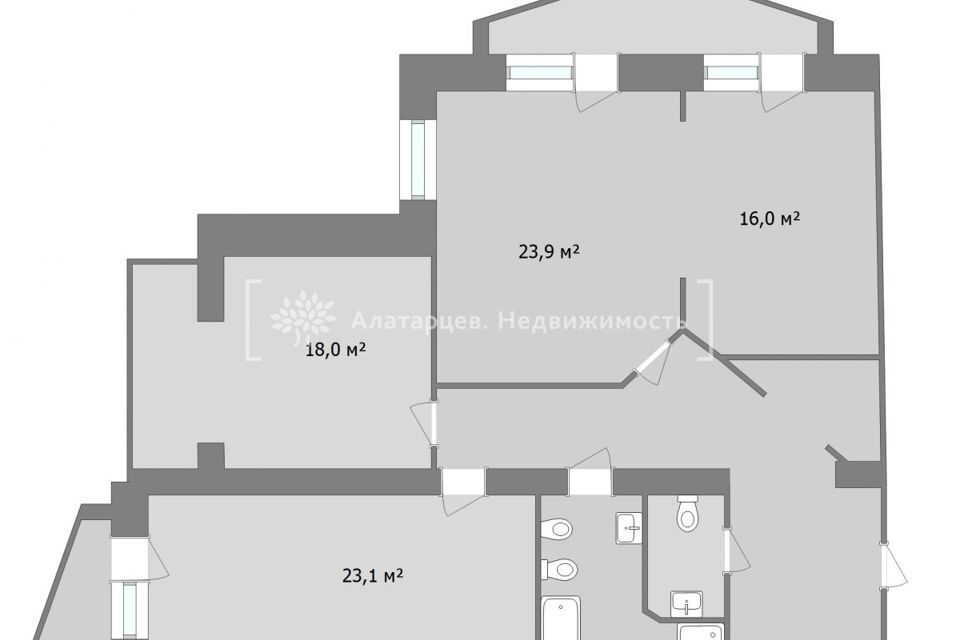 квартира г Томск р-н Советский ул Белинского 18 Томский район фото 1