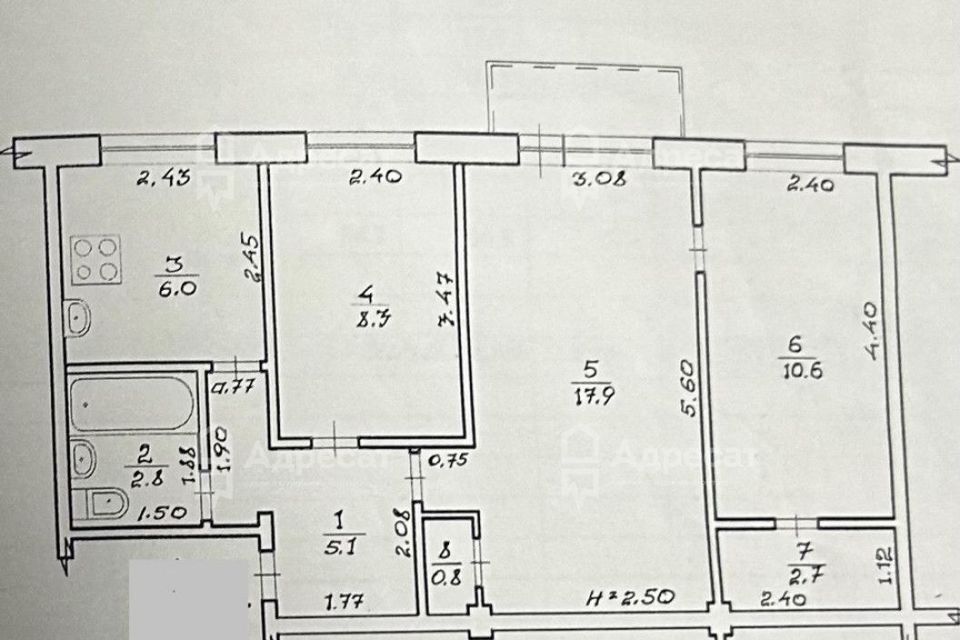 квартира г Волгоград р-н Кировский ул им. Кирова 140а Волгоград городской округ фото 3