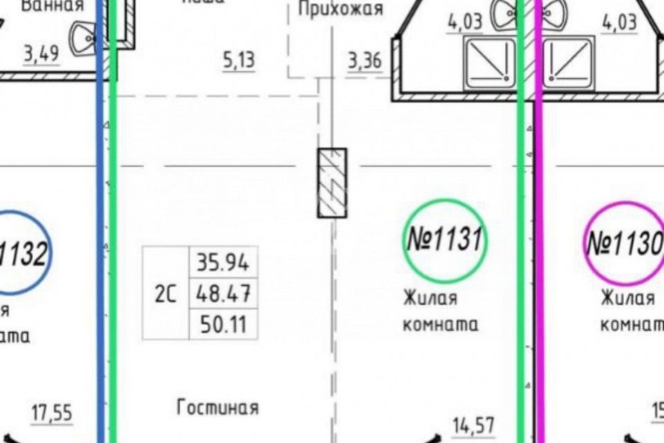 квартира г Ростов-на-Дону р-н Пролетарский Нахичевань Ростов-на-Дону городской округ, 26-я линия, 35/1 фото 7